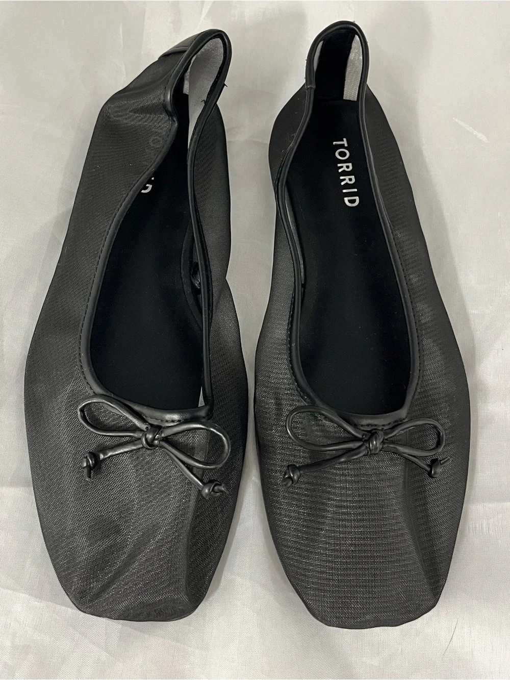 Torrid Mesh Ballet Flats Classic Lightweight Slip-Ons extra wide sz 9